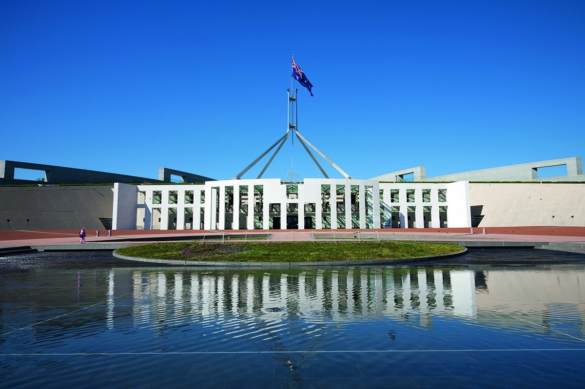 Australian Parliament House in Canberra.
