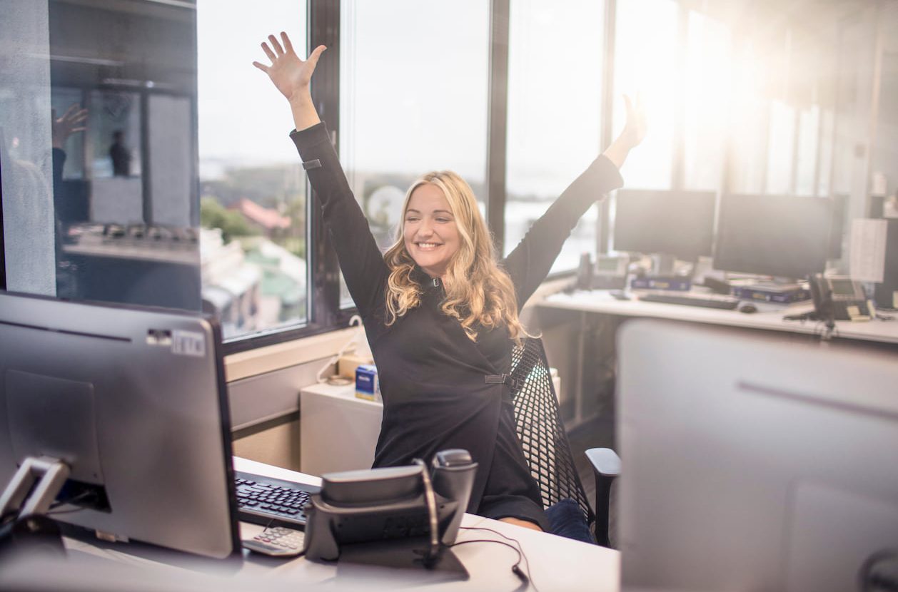 People_Woman_Office_Excitement People_Woman_Office_Excitement
