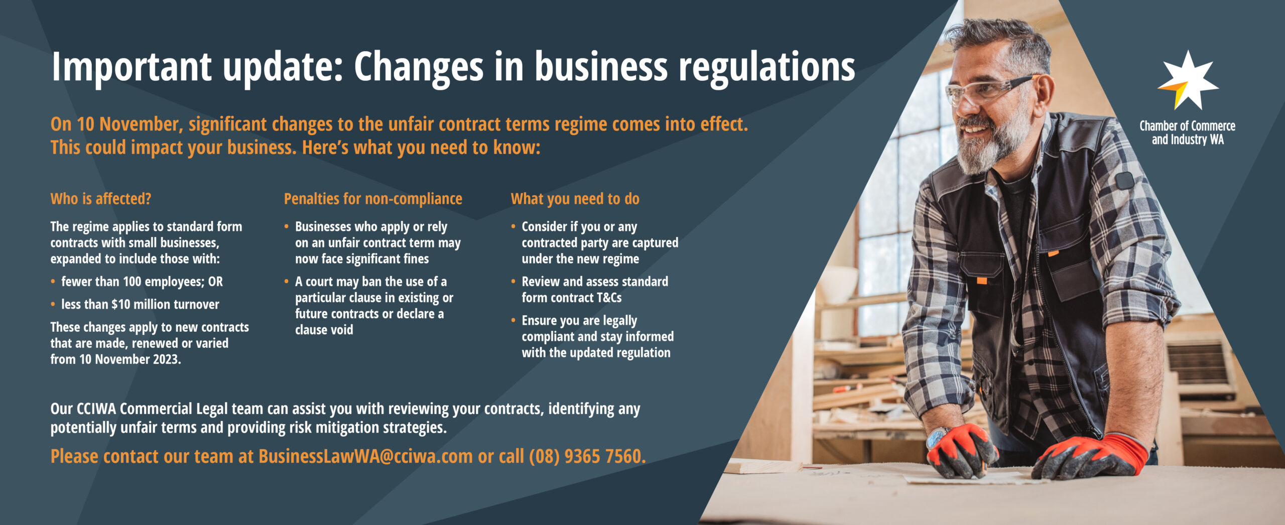 Changes in Business Regulations