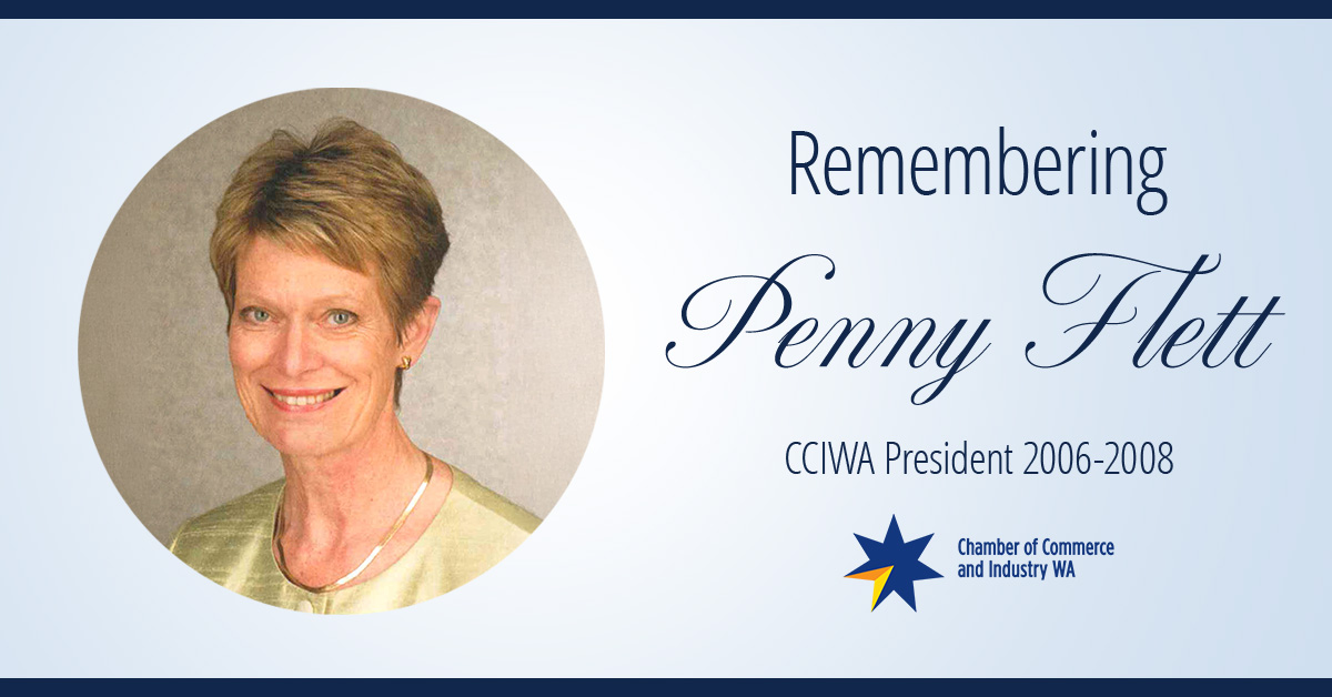 Vale CCIWA’s first female President Dr Penny Flett AO