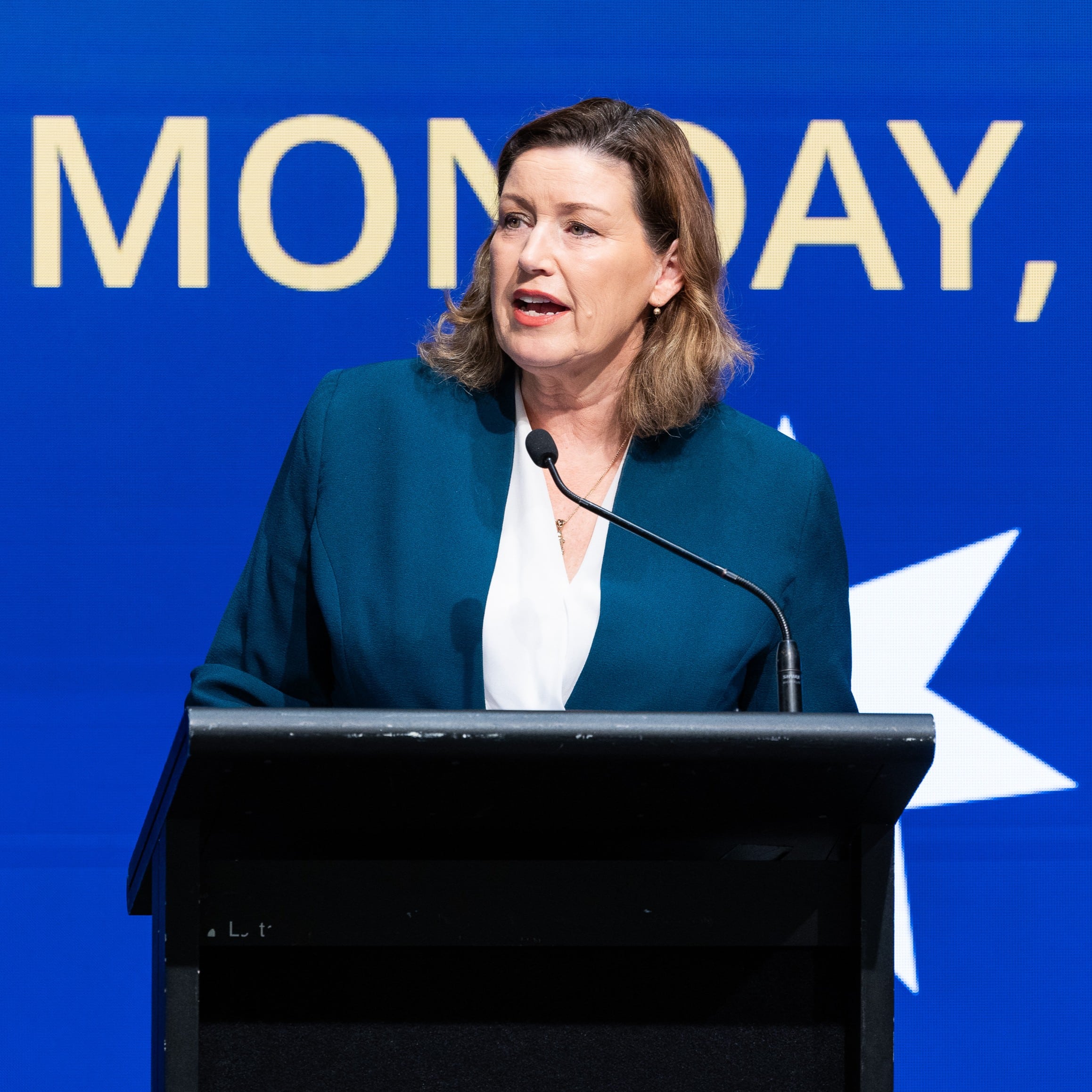 Small Business Minister Jackie Jarvis speaking at CCIWA’s 2026 Small Business Summit.